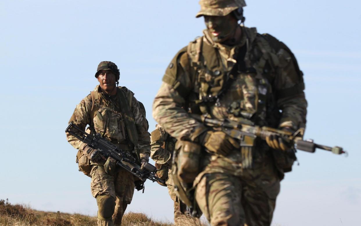 The British Army has failed to meet recruitment target - AFP