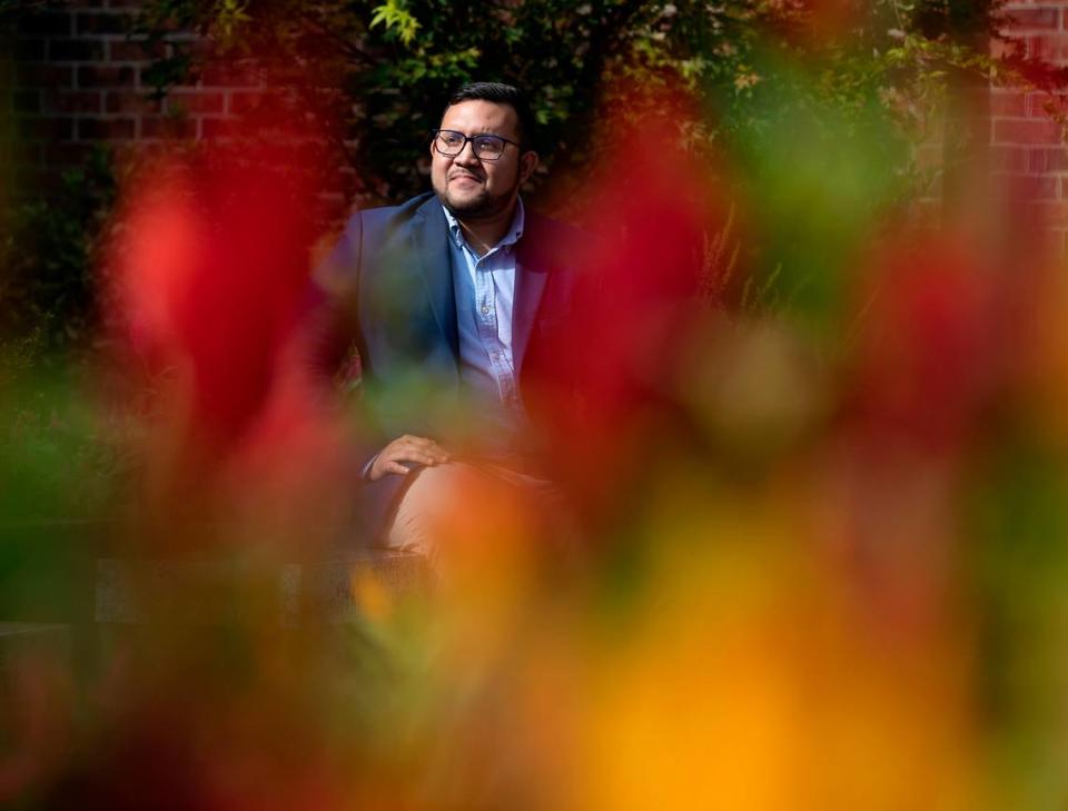 North Carolina state Rep. Ricky Hurtado is photographed in Graham, N.C. on Oct. 4, 2022. 