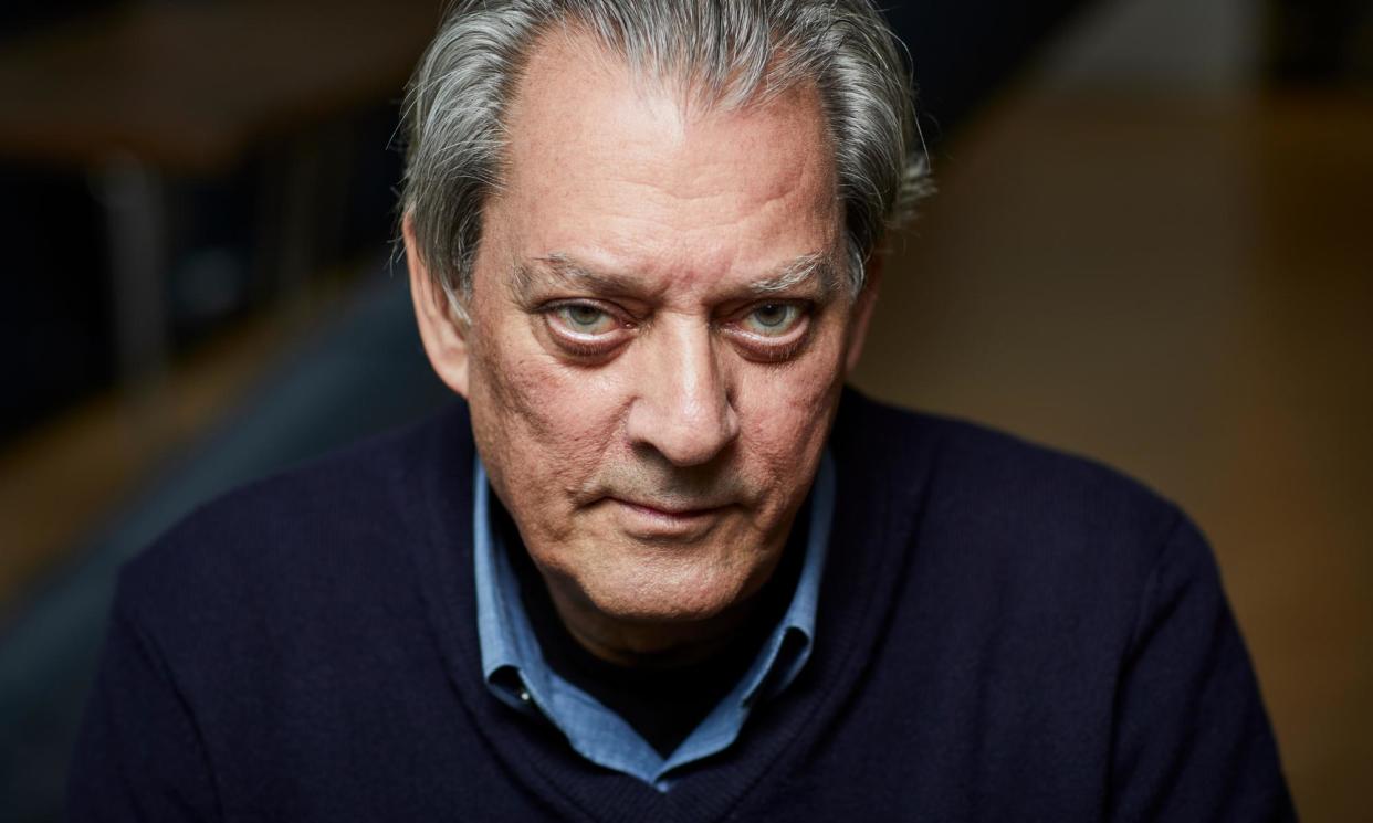 <span>‘A rock star in Paris’ … Paul Auster. He has died aged 77 due to complications from lung cancer.</span><span>Photograph: Christopher Thomond/The Guardian</span>