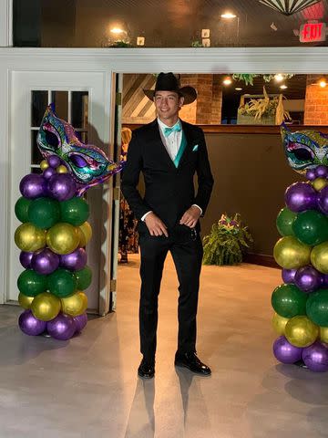 <p>Courtesy of Madison Rawlings </p> Noah Presgrove at his senior prom in the spring of 2023.