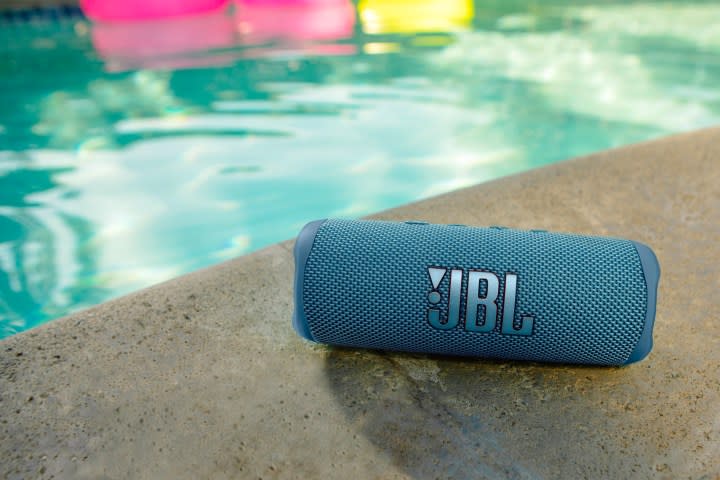 The JBL Flip 6 portable speaker.