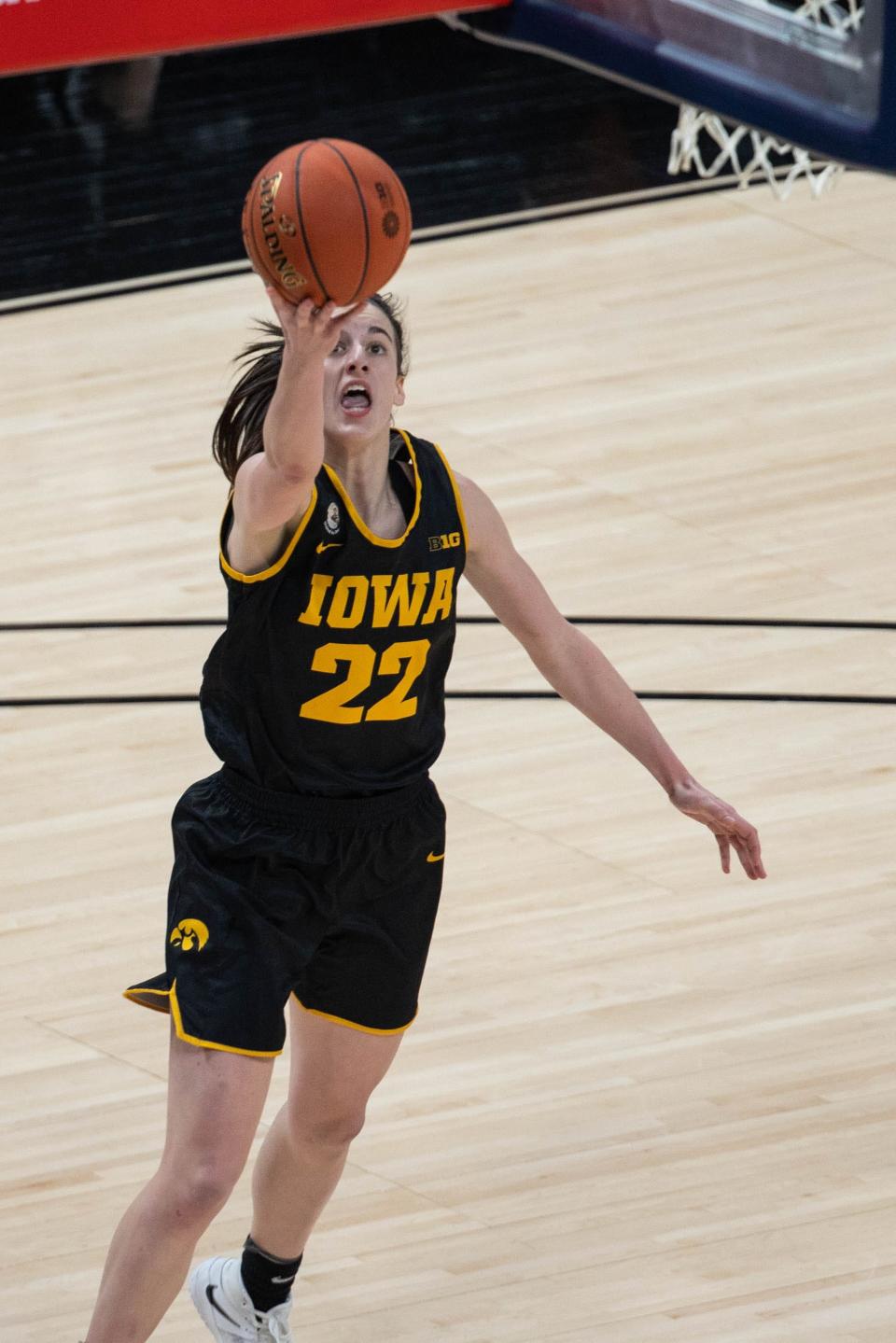 Iowa guard Caitlin Clark averages 26.7 points, 5.9 rebounds and 7.1 assists through 27 games this season.