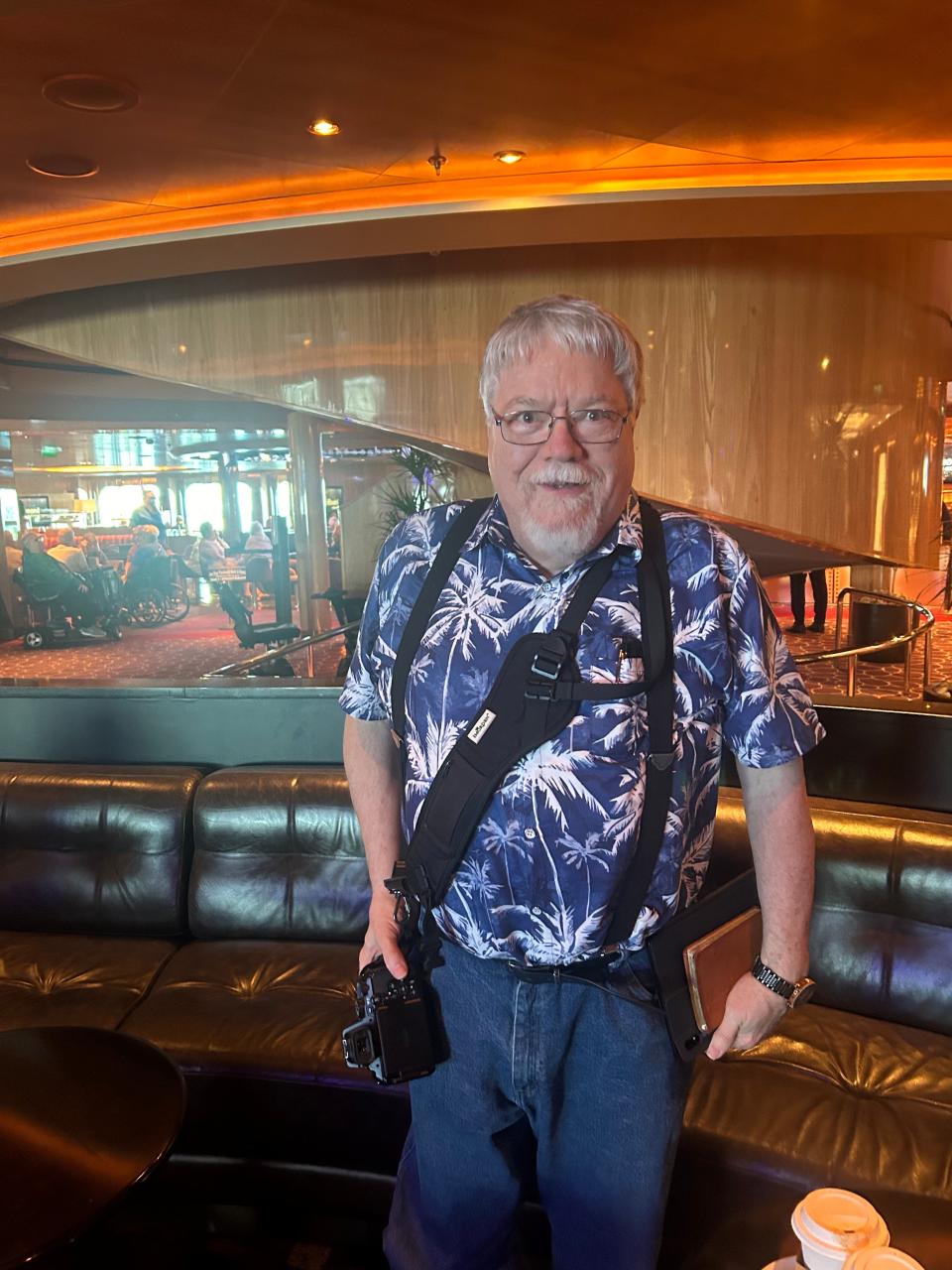 Dan Jarrell has been chasing the eclipse on cruises since 1991. He also saw a solar eclipse in 1998 from another Holland America ship.