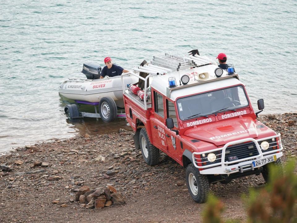 Teams searched the water during the investigation (PA)