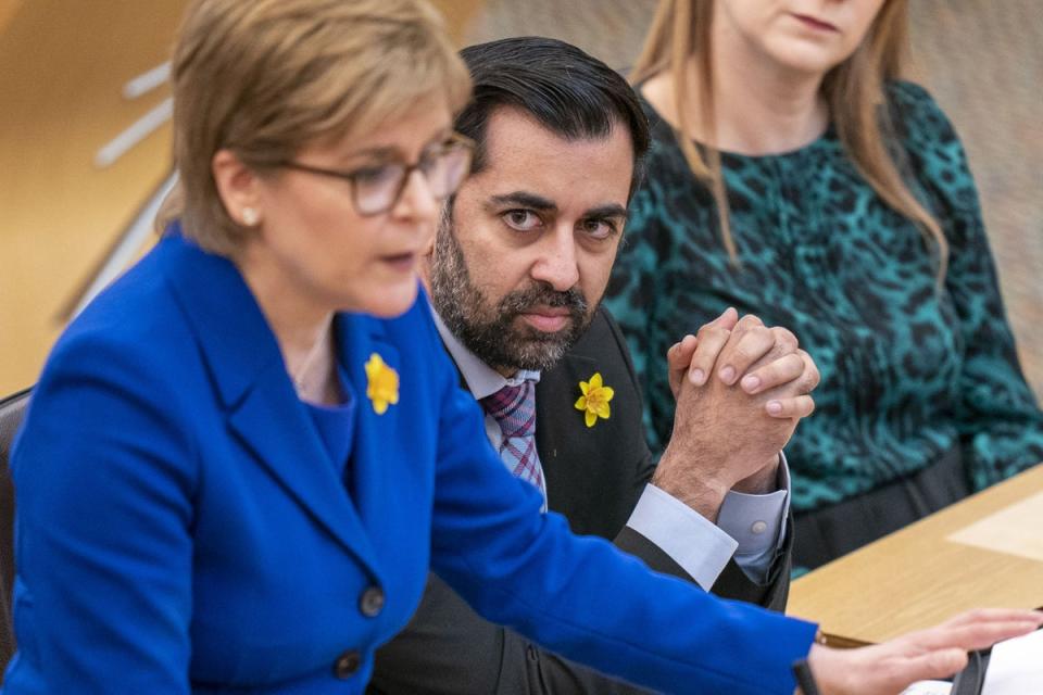 Humza Yousaf says he hopes to rely on the guidance of Nicola Sturgeon (PA Wire)