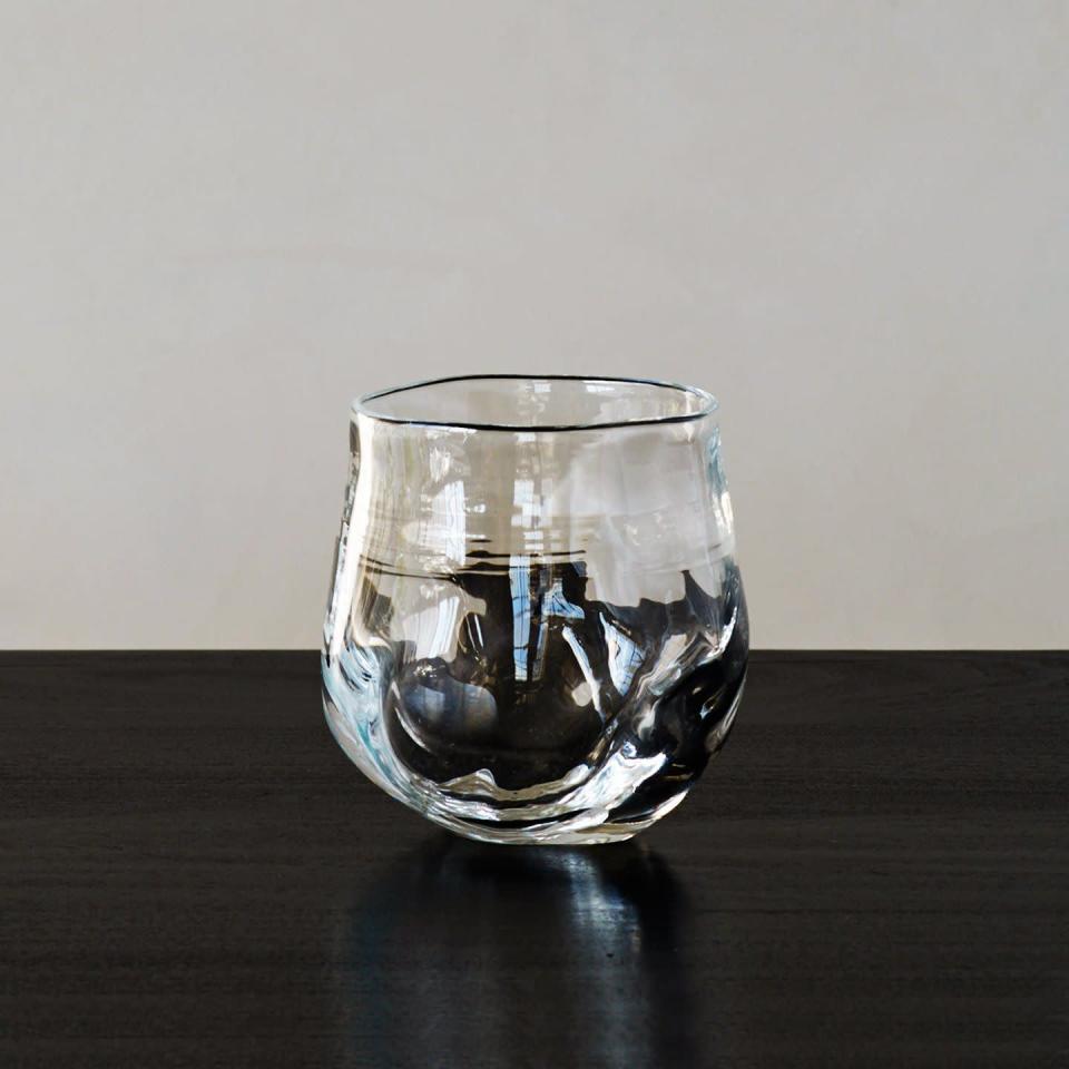 <p><strong>Keiko Lee</strong></p><p>rwguild.com</p><p><strong>$130.00</strong></p><p>Now he can showcase his latest cocktail creations in style, thanks to these gorgeous glasses. Each piece is made by Japanese artist Keiko Lee herself. </p>