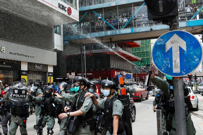 Manifestación antigubernamental en Hong Kong