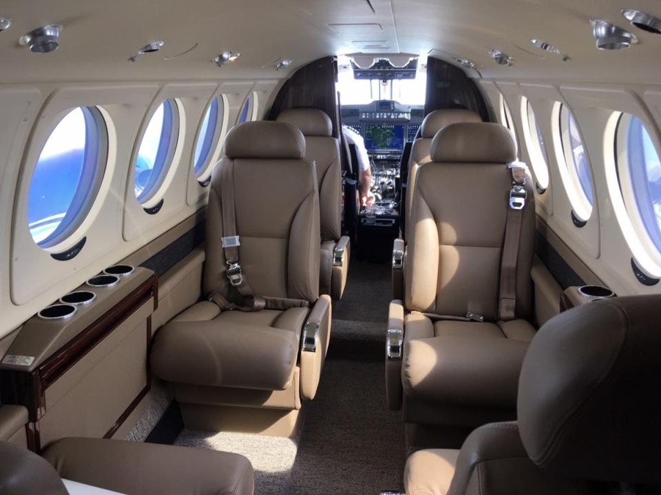 Interior of a King Air 200 (King Air)