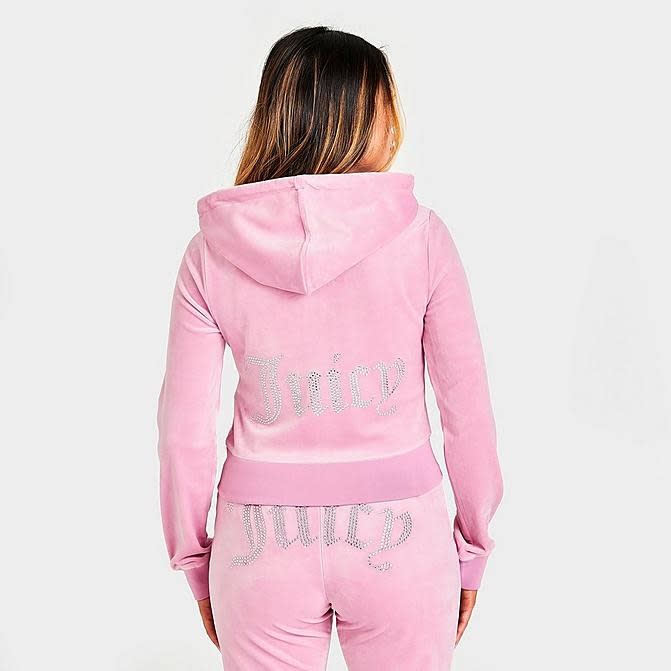 Juicy Couture OG Big Bling Velour Hoodie