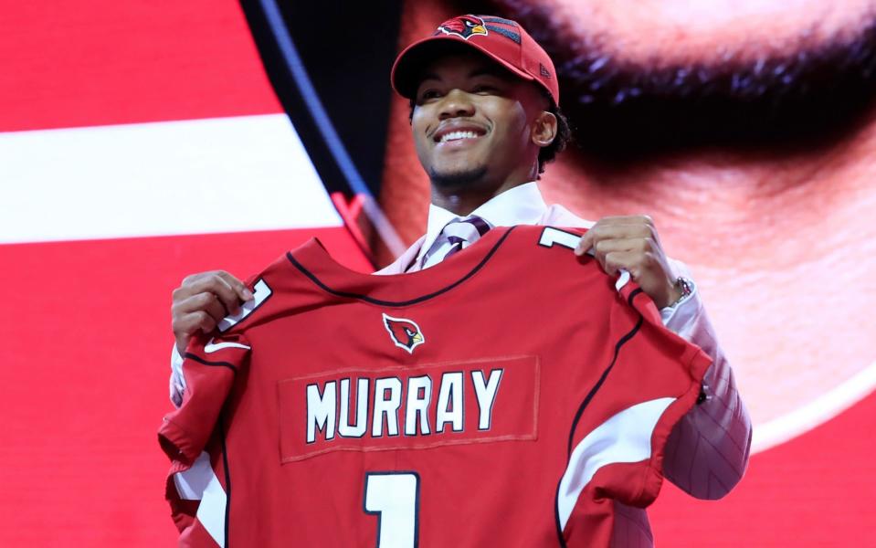 Kyler Murray after being selected first overall by the Arizona Cardinals in the 2019 NFL Draft - Getty Images North America