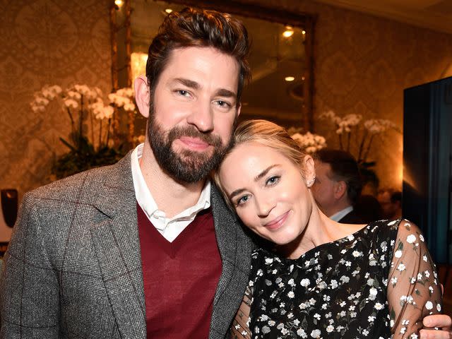 Frazer Harrison/BAFTA LA/Getty John Krasinski and Emily Blunt at the BAFTA Los Angeles Tea Party in January 2019