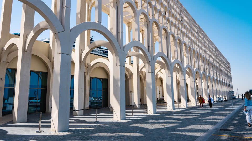 The terminal's design is inspired by traditional Arabic architecture. - Qatar Tourism