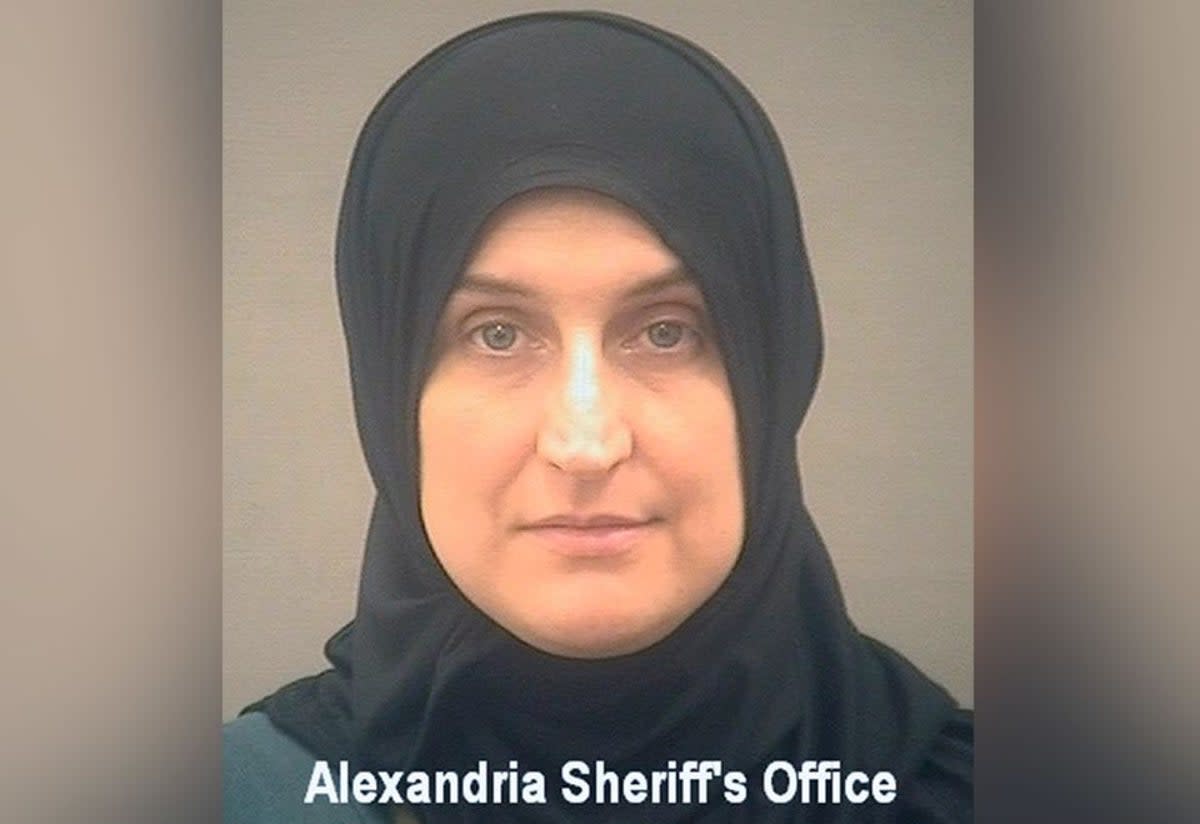 Federal prosecutors described Allison Fluke-Ekren as ‘a fervent believer in the radical terrorist ideology of Isis for many years’  (Alexandria Sheriff’s Office)