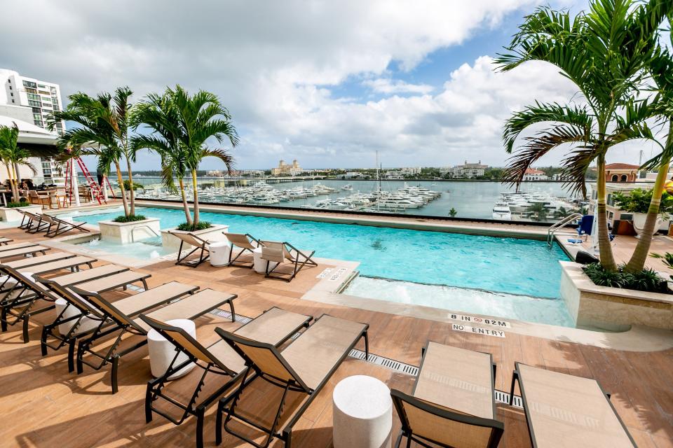 Many Florida hotels saw a slowdown the past few months. Bernardo Neto, general manager of The Ben in West Palm Beach (its rooftop bar is pictured here), said while he hasn't seen a sag in 2023, last year was especially strong as the travel season extended past the winter season as people sought to travel as pandemic rules elapsed.