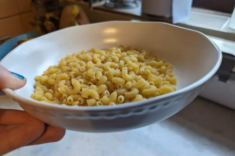 It helps me make the perfect portion of pasta