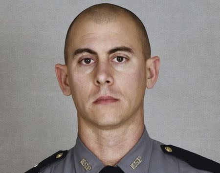 Kentucky State Trooper Joseph Cameron Ponder is seen in an undated picture released by the Kentucky State Police. REUTERS/Kentucky State Police/Handout via Reuters