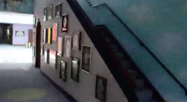 The hallway in Paisley Park which features in the footage released by investigators. Source: Star Tribune