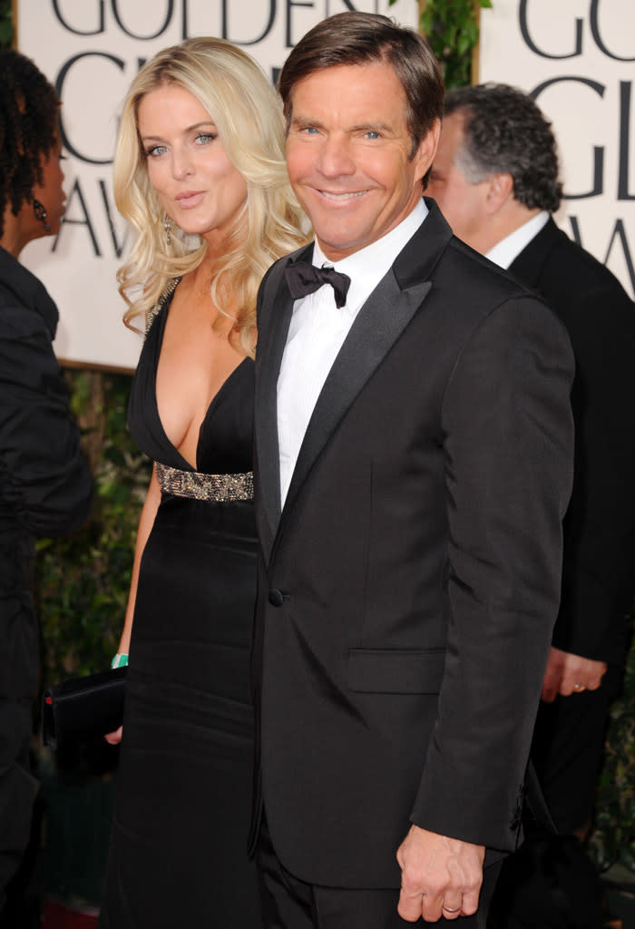 Dennis Quaid and his wife Kimberly Buffington-Quaid, who famously sued after their newborn twins were given an almost lethal dose of medicine at Cedars-Sinai Medical Center in L.A., are a couple no more. The actor announced he was ending his third marriage (his second was to actress Meg Ryan) after almost eight years together in March. But Buffington pulled the divorce papers she had filed just one month later so the two could work on their marriage, according to <a href="http://www.people.com/people/article/0,,20652809,00.html" rel="nofollow noopener" target="_blank" data-ylk="slk:People;elm:context_link;itc:0;sec:content-canvas" class="link ">People</a>. By October, Buffington had changed her mind and filed for legal separation, but it was Quaid who filed for divorce the following month. Not surprisingly, he requested joint custody of the twins.