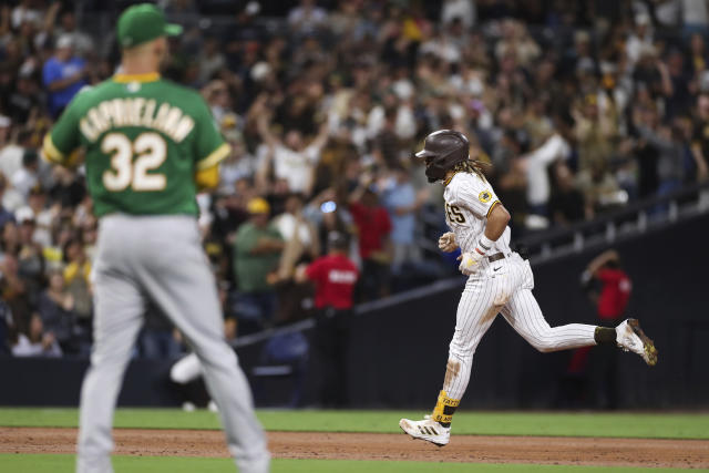 Tatis' monster 2-run homer helps Padres beat Athletics 7-4