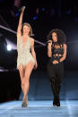 Not only did Serayah – a.k.a. Dilemma a.k.a. 'Empire's' Tiana – get to walk the runway in Chicago, but she also got to live out our dream of singing one of Swift's songs with the singer herself – something we have been rehearsing every day in the mirror since, like, forever.