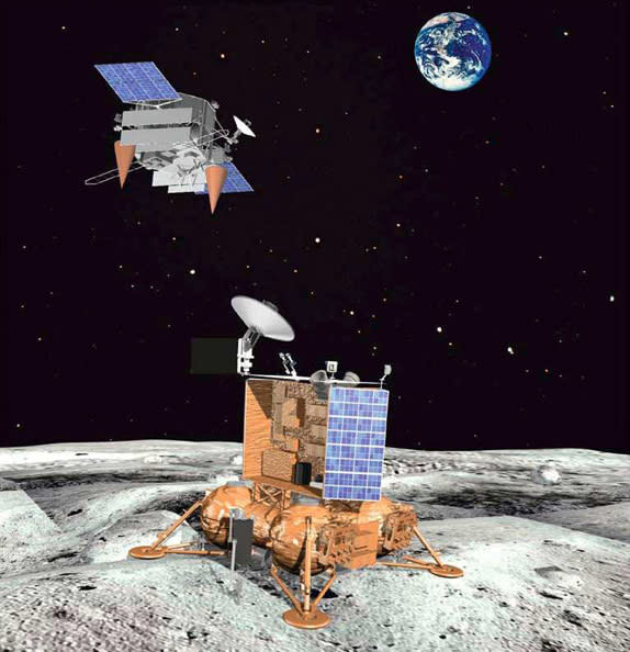 The Luna Glob orbiter and lander are on Russia's flight schedule for moon exploration between 2015 and 2020.