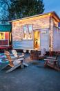 <p>One of six tiny houses—each built on wheels and outfitted with a bathroom, kitchen, and sleeping loft—at <a href="https://tinyhousehotel.com/" rel="nofollow noopener" target="_blank" data-ylk="slk:Caravan Tiny House Hotel;elm:context_link;itc:0;sec:content-canvas" class="link ">Caravan Tiny House Hotel</a> in Portland, Oregon, the <a href="https://tinyhousehotel.com/the-tiny-houses/skyline/" rel="nofollow noopener" target="_blank" data-ylk="slk:Skyline;elm:context_link;itc:0;sec:content-canvas" class="link ">Skyline</a> cabin is one of the newest additions to the hotel. The 160-square-foot structure is constructed of mostly salvaged materials and houses two queen beds. Rental rates are $125 per night.</p><p><a class="link " href="https://go.redirectingat.com?id=74968X1596630&url=https%3A%2F%2Fwww.tripadvisor.com%2FHotel_Review-g52024-d4582522-Reviews-Caravan_The_Tiny_House_Hotel-Portland_Oregon.html&sref=https%3A%2F%2Fwww.countryliving.com%2Fhome-design%2Fg1887%2Ftiny-house%2F" rel="nofollow noopener" target="_blank" data-ylk="slk:PLAN YOUR TRIP;elm:context_link;itc:0;sec:content-canvas">PLAN YOUR TRIP</a><br></p>