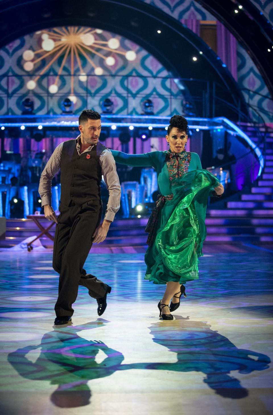 No rift here: Giovanni and Michelle dancing on Saturday night (BBC / Guy Levy)