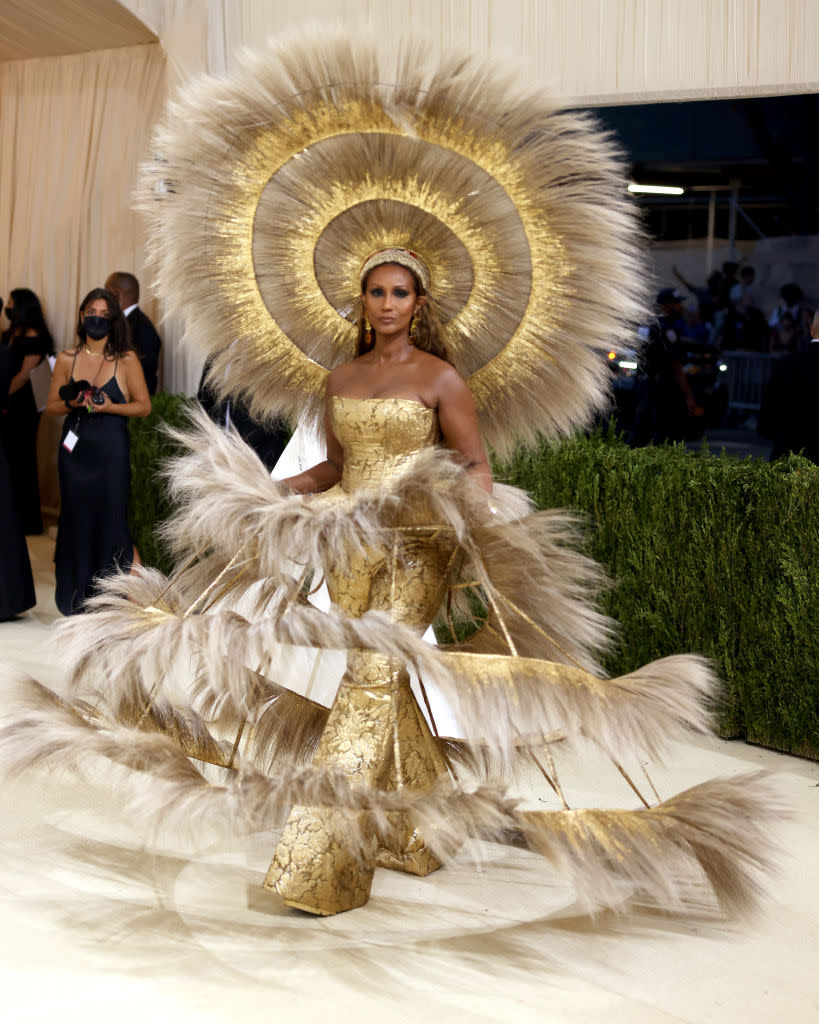 Iman at the 2021 Met Gala