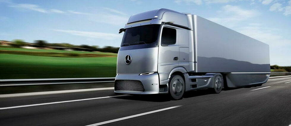 Les grands constructeurs n'entendent pas laisser à Tesla l'initiative sur le camion après avoir loupé le coche sur l'automobile.  - Credit:Product Communications Daimler Trucks  &  Buses