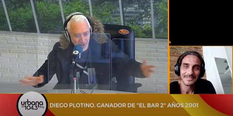 El reencuentro ocurrió en el programa Perros de la Calle que conduce Kusnetzoff. Fuente: Youtube/UrbanaPlay