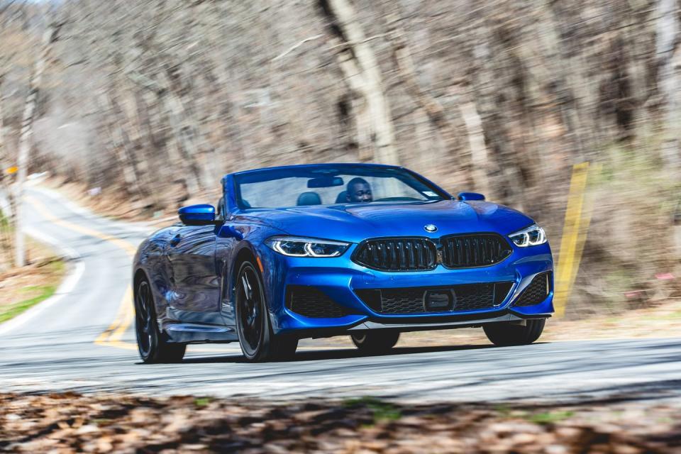 <p>BMW may no longer represent the pinnacle of driver engagement, but its <a href="https://www.caranddriver.com/bmw/8-series" rel="nofollow noopener" target="_blank" data-ylk="slk:2020 8-series;elm:context_link;itc:0;sec:content-canvas" class="link ">2020 8-series</a> shows it can build a top-notch grand tourer. The big two-door convertible rides with a smoothness and quietness that befits its prodigious price tag. A pair of refined and responsive powertrains help expedite its passengers to their destination, and its well-sorted chassis provides enough agility to enthrall the driver. The interior is an expertly crafted space that can be filled with the finest features and materials. The 8-series won't stun onlookers with its styling, but its presence undoubtedly commands respect.</p><p><a class="link " href="https://www.caranddriver.com/bmw/8-series" rel="nofollow noopener" target="_blank" data-ylk="slk:Review, Pricing, and Specs;elm:context_link;itc:0;sec:content-canvas">Review, Pricing, and Specs</a></p>