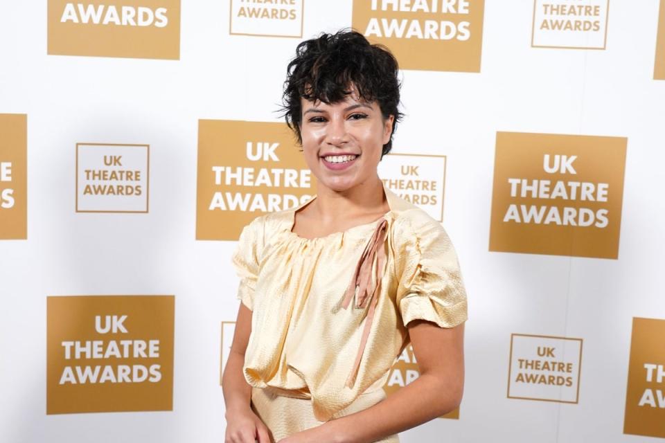 UK Theatre Awards - London: Rhiannon Skerritt attending the UK Theatre Awards at the Guildhall in London. Picture date: Sunday October 23, 2022. PA Photo. See PA story SHOWBIZ Theatre. (PA)