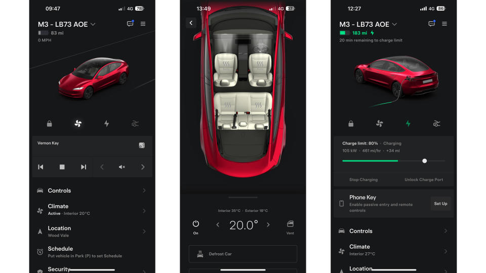 Tesla app