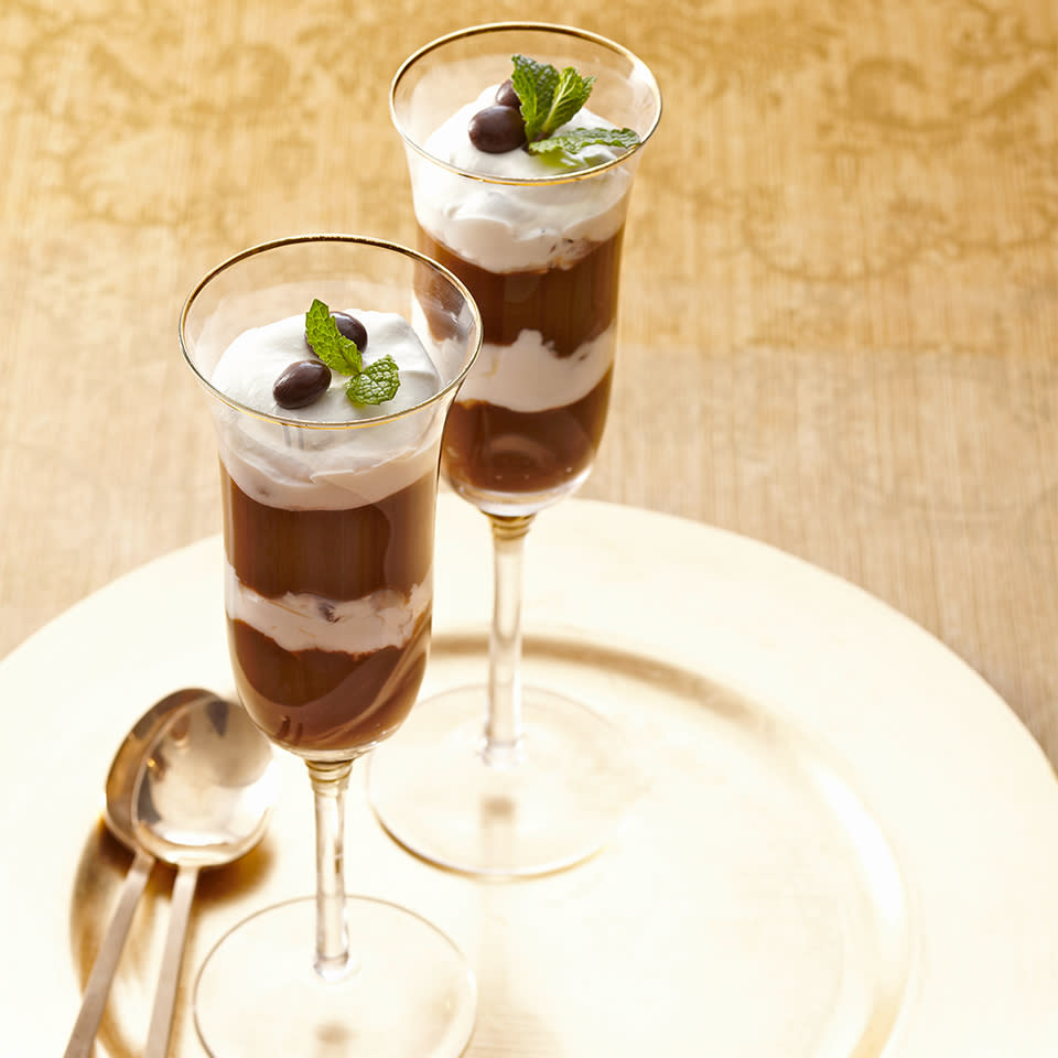 Layered Mocha-Cappuccino Pudding Cups