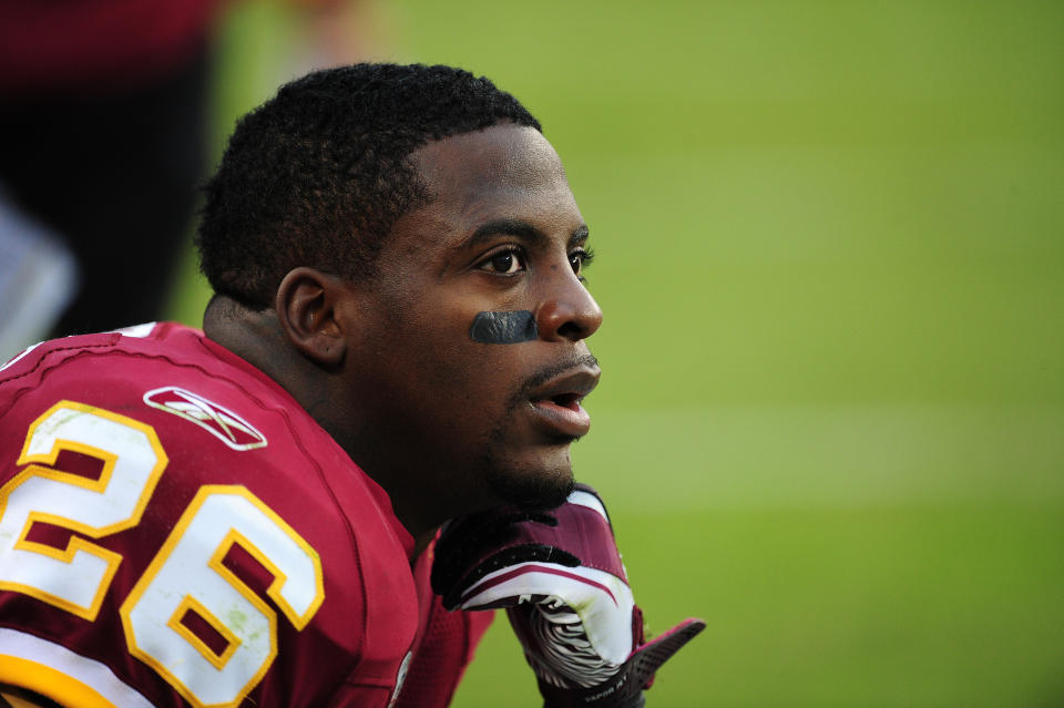 PHILADELPHIA - OCTOBER 3: Clinton Portis #26 of the Washington Redskins watches the action against the Philadelphia Eagles at Lincoln Financial Field on October 3, 2010 in Philadelphia, Pennsylvania. (Photo by Scott Cunningham/Getty Images)