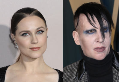 Evan Rachel Wood and Marilyn Manson