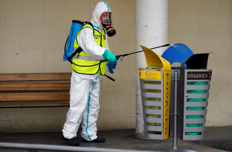 FILE PHOTO: Spread of coronavirus disease (COVID-19) in Madrid