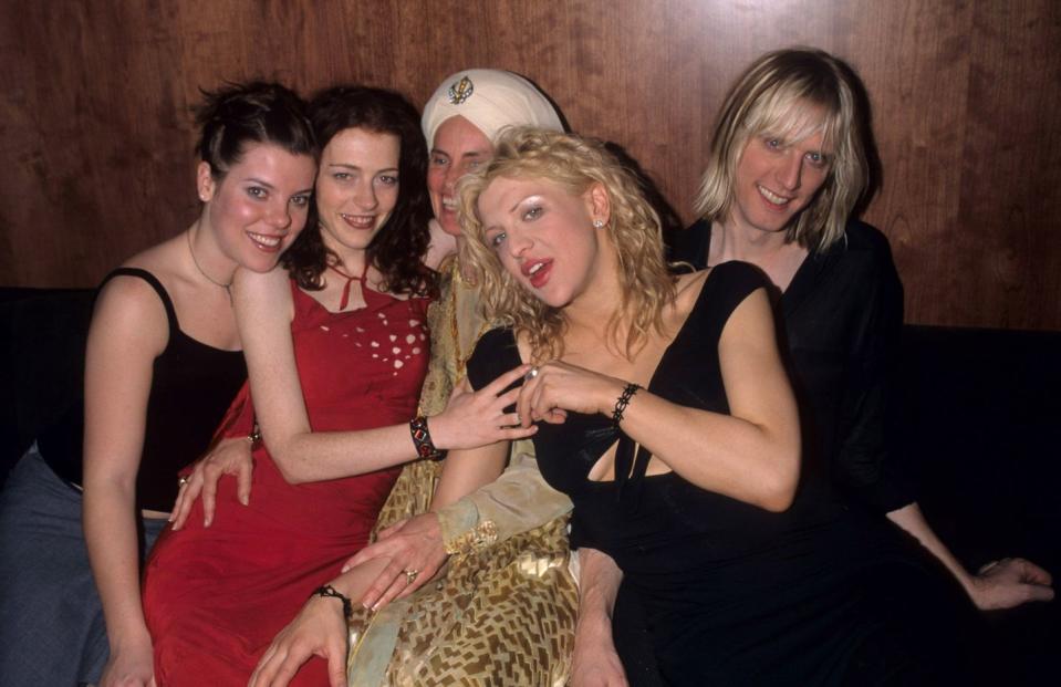 <p>Hole and Courtney Love during Hole in Concert to Benefit the Center for Living at The Viper Room in Los Angeles, CA on January 9, 1999.</p>