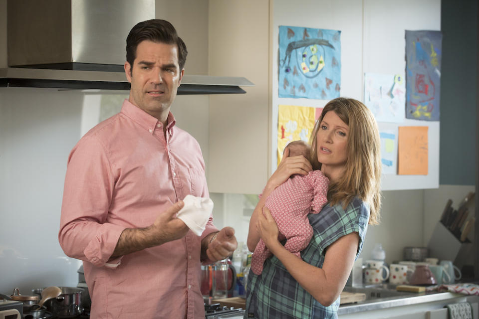 Rob Delaney and Sharon Horgan in “Catastrophe” - Credit: Courtesy of Ed Miller / Prime Video