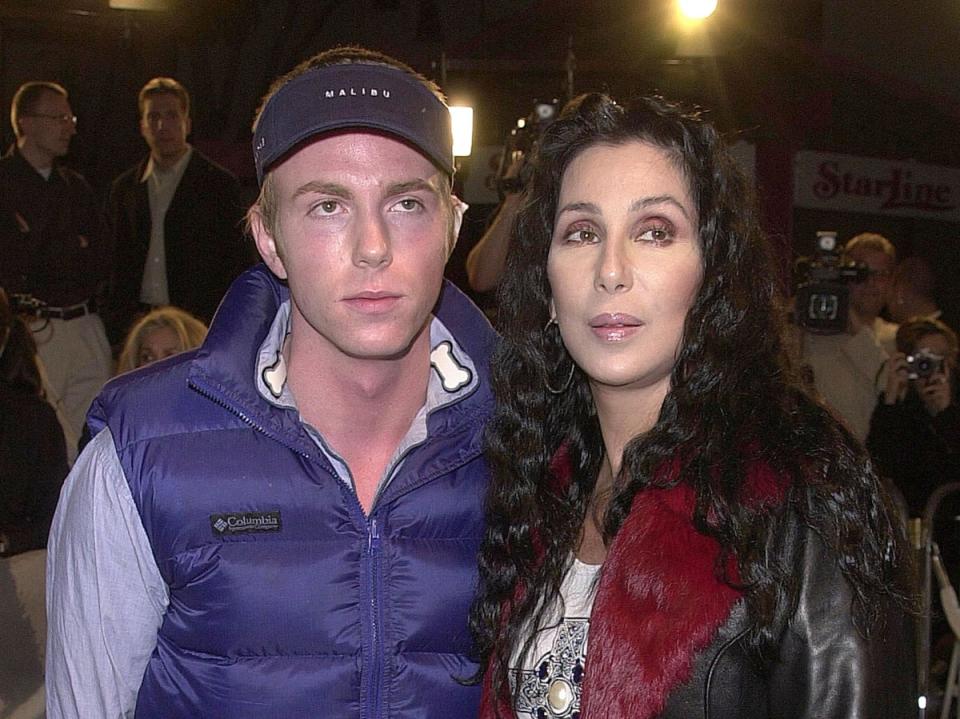 Cher with Elijah in 2001 (Getty Images)