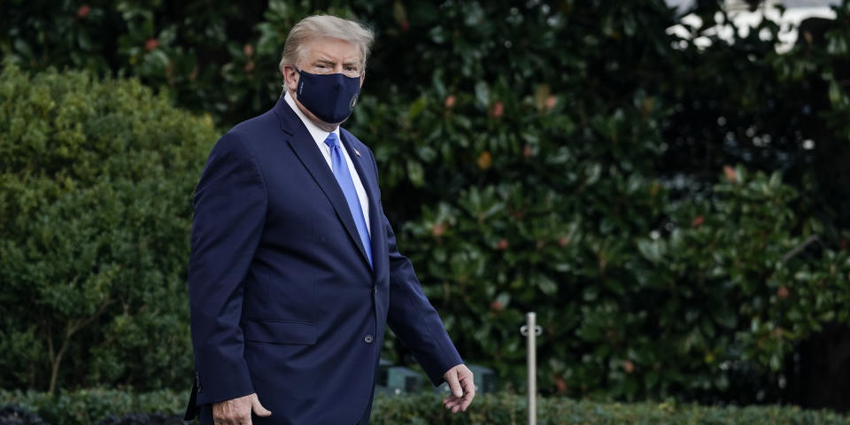 Trump Departs White House For Walter Reed Medical Center After COVID-19 Diagnosis (Drew Angerer / Getty Images)