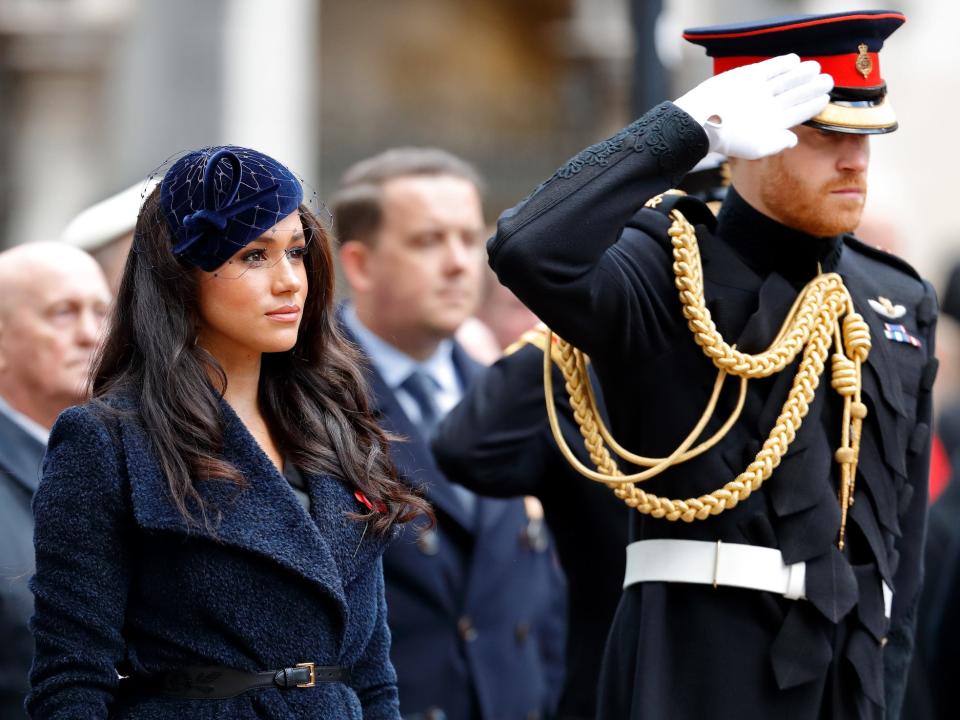 prince harry and meghan remembrance