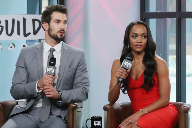 <p>Mireya Acierto/FilmMagic</p> Rachel Lindsay and Bryan Abasolo