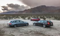 <p>Station wagons are coming back-or at least, that seemed to be the case in 2018. Just look at the expanded offerings in the luxury segment. We <a rel="nofollow noopener" href="https://www.caranddriver.com/reviews/jaguar-xf-sportbrake-s-awd-vs-mercedes-benz-e400-4matic-volvo-v90-t6-awd-comparison-test" target="_blank" data-ylk="slk:gathered three of them for a comparison test;elm:context_link;itc:0;sec:content-canvas" class="link ">gathered three of them for a comparison test</a>: The Jaguar XF Sportbrake, Mercedes-Benz E-class, and the Volvo V90. Any photo containing this much wagon is, by default, hot. </p>