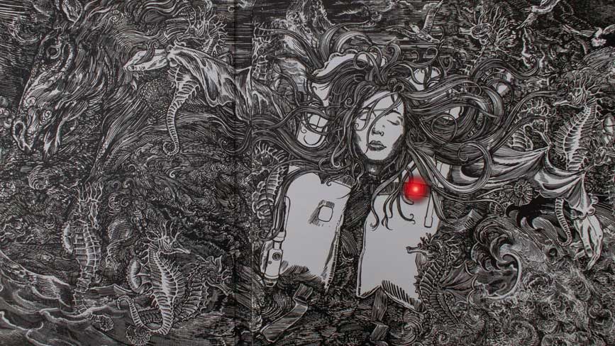  Detail of the Hounds of Love (Baskerville Edition) illustrated inner gatefold sleeve. 