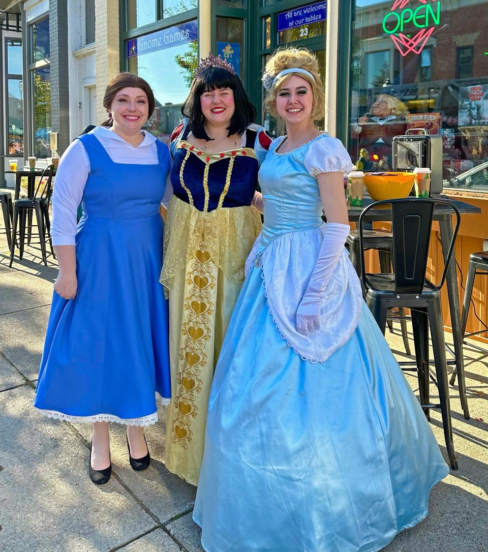 Costumes of Disney princesses at Gnome Games greeted trick-or-treaters in downtown Sturgeon Bay during last year's "Thrills on Third" Halloween celebration. This year's event takes place Oct. 28.