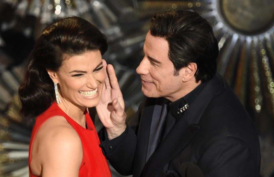 most controversial oscars john travolta idina menzel