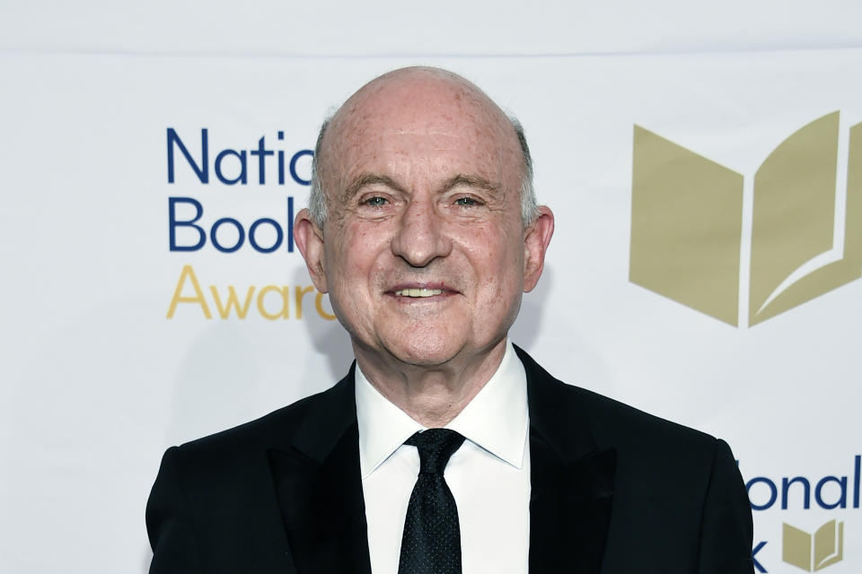 FILE - Scholastic Inc. president Richard Robinson attends the 68th National Book Awards Ceremony and Benefit Dinner at Cipriani Wall Street in New York, in this Wednesday, Nov. 15, 2017, file photo. Robinson, who as the longtime head of Scholastic Inc. presided over such bestsellers as J.K. Rowling's “Harry Potter” novels and Suzanne Collins' “The Hunger Games” series along with a wide range of educational materials, reading clubs and book fairs, has died. He was 84. The children's publishing giant announced that Robinson died Saturday, June 5, 2021, but did not immediately provide a cause. (Photo by Evan Agostini/Invision/AP, File)