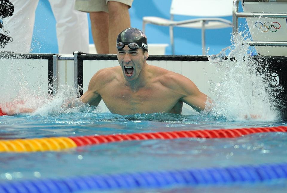 Michael Phelps won eight gold medals at the Beijing Olympics (Gareth Copley/PA) (PA Archive)