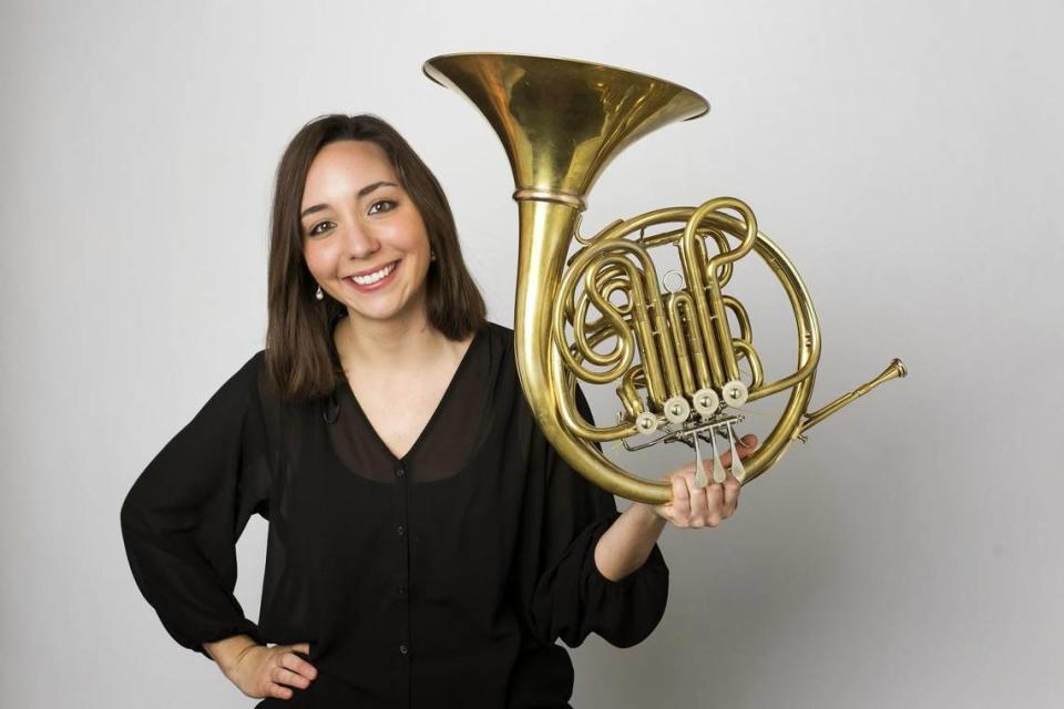 Horn soloist Melanie Kjellsen will perform with the Central Kentucky Concert Band.